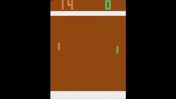 Atari Game "Pong" learned by AI(Reinforcement learning) with stable Baselines