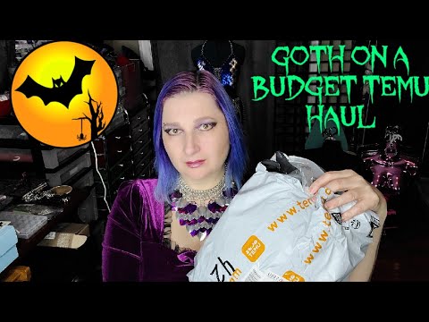 goth on a budget SMALL gothic CLOTHING AND ACCESSORIES HAUL dress boots fishnets💜🦇💜