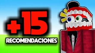 MÁS DE 15 RECOMENDACIONES DE ROBLOX PARA QUE JUEGUES ESTE FIN DE SEMANA🤠