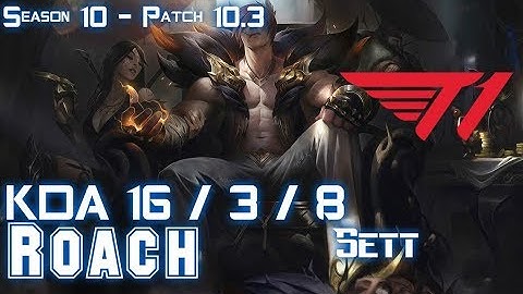 T1 Roach SETT vs AATROX Top - Patch 10.3 KR Ranked