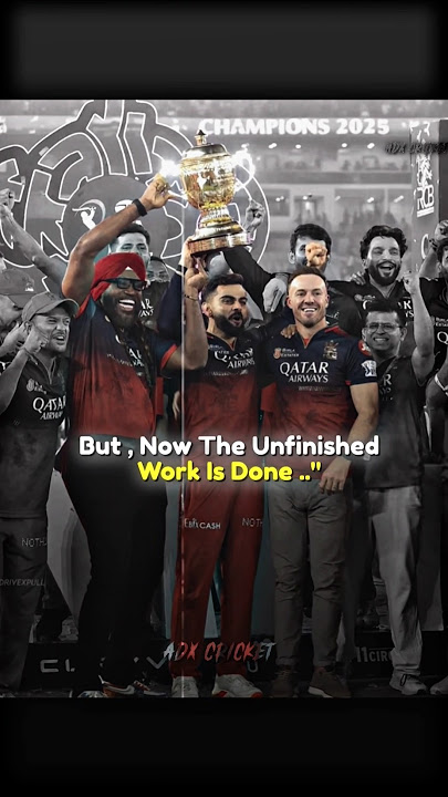 Finally They Lift The Trophy 🏆❤️‍🩹..' #shorts #viratkohli #rcbwins #abd #chrisgayle