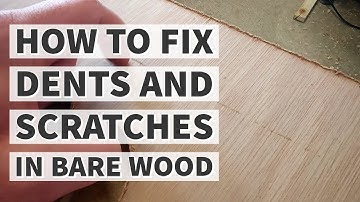 How to remove scratches / divots / dents in plywood, timber or wood...