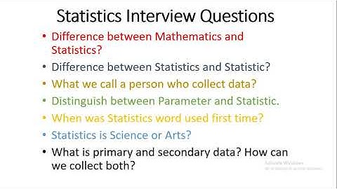 Statistics Interview Questions #1 PPSC/FPSC/Lecturer/Statistical Officer