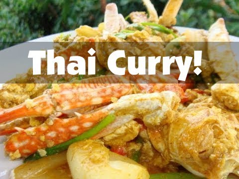 Thai Food Curry Recipe   Stir Fried Crab with Curry Powder   JoysThaiFood