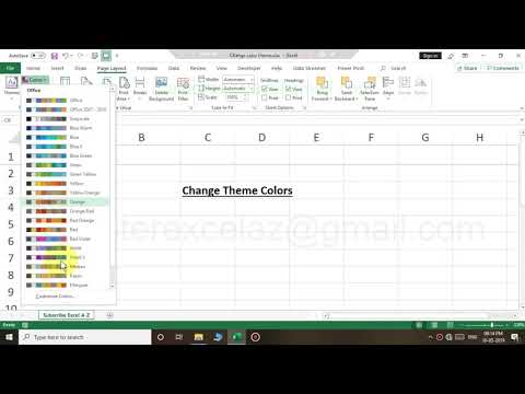ভিডিও: কিভাবে আমি Excel এ আরো থিম রং পেতে পারি?