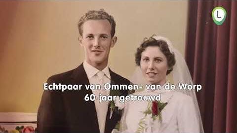 Echtpaar van Ommen  van de Worp 60 jaar getrouwd