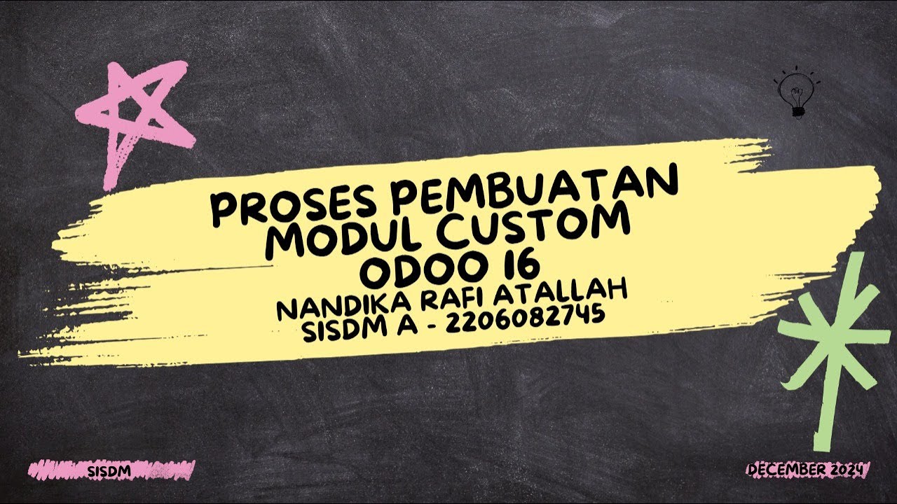 Proses Pembuatan Modul Custom Odoo 16 - YouTube