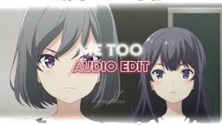 ME TOO - MEGHAN TRAINOR (AUDIO EDIT)