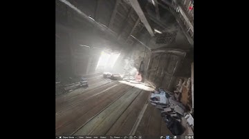 Volume light performance in the attic scene (Blender 5.0, Eevee, Vulkan) #b3d