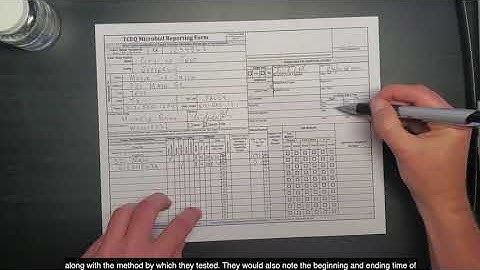 How to Complete the Microbial Reporting Form