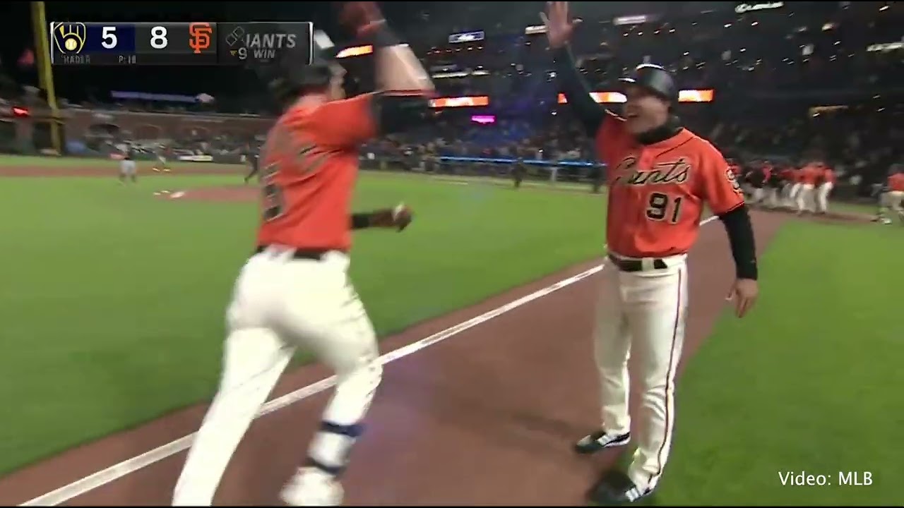 All FIVE of Mike Yastrzemski's walk-off home runs with the Giants