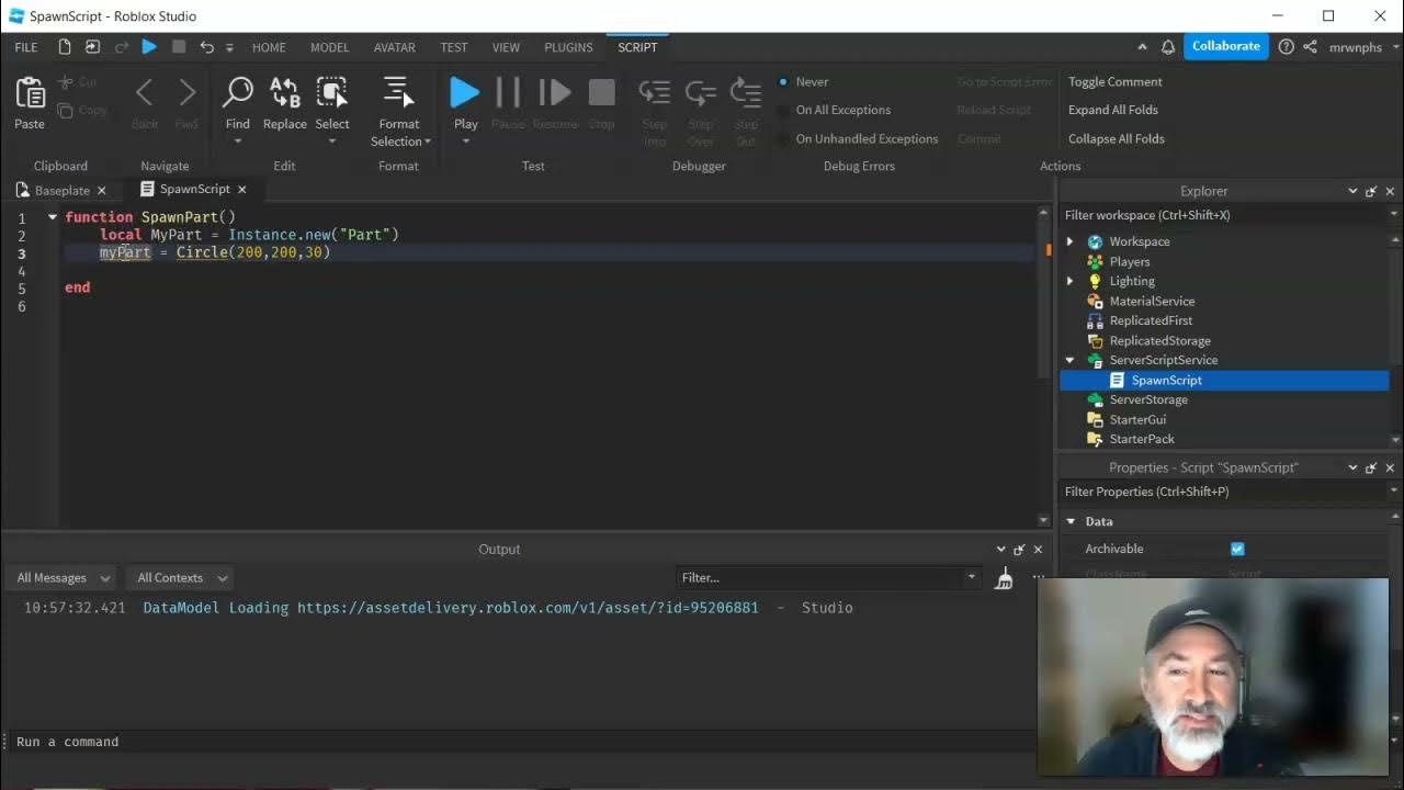 Roblox studio intro for cmu python students youtube