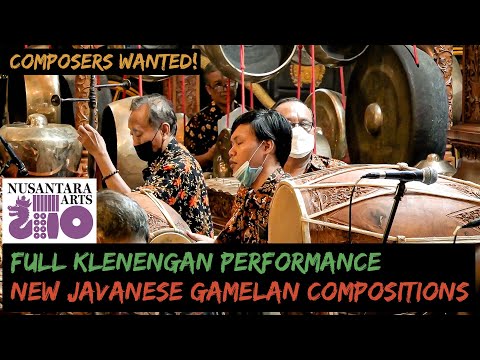 Composers Wanted! New Javanese Gamelan Music Klenengan