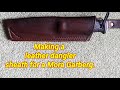 Making a leather sheath for a mora garberg