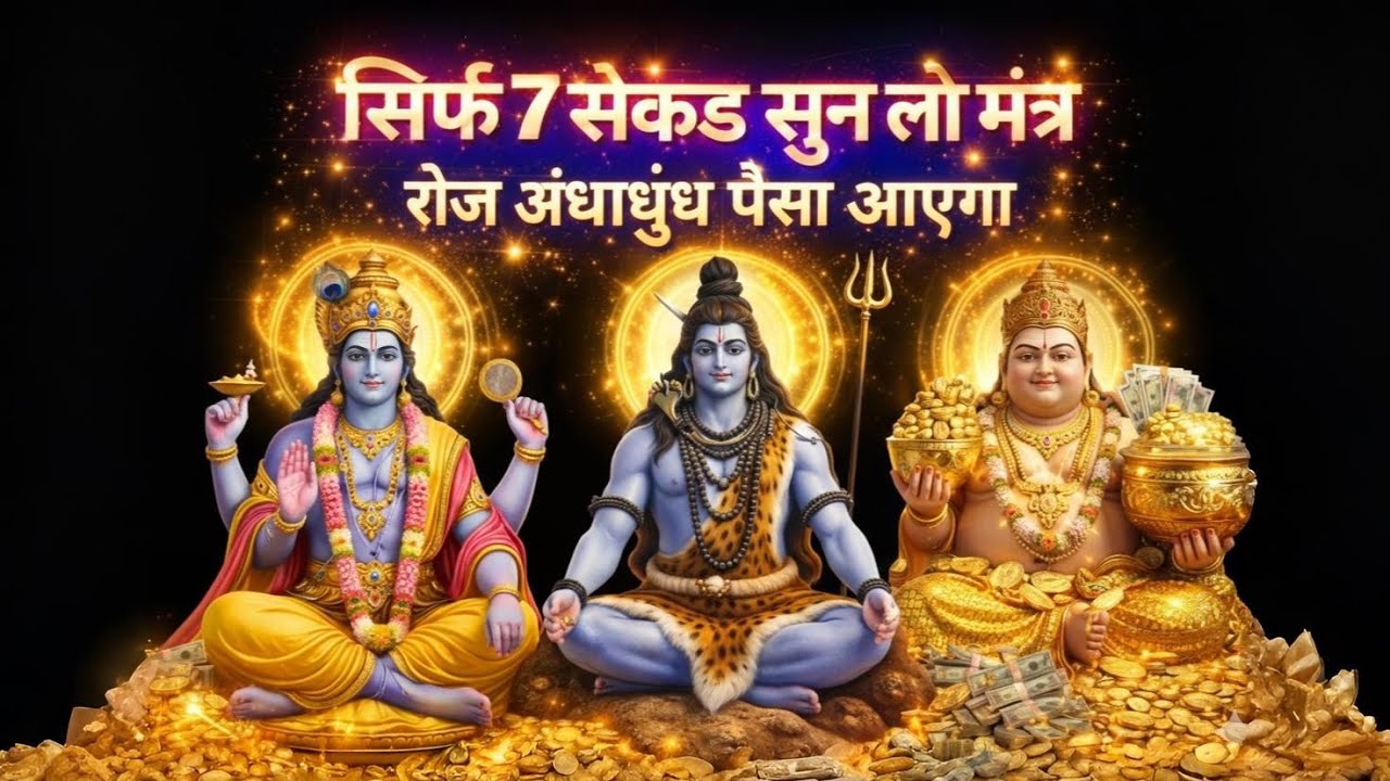 विष्णु शिव कुबेर मंत्र ✨सिर्फ 7 सेकंड सुन लो 🤑 रोज अंधाधुंध पैसा आएगा 💰