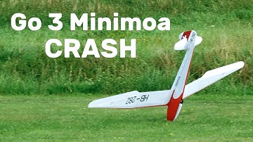 Goppingen Go 3 Minimoa | LANDING CRASH | 3,6m scale RC glider | 4K | Jirice 2025