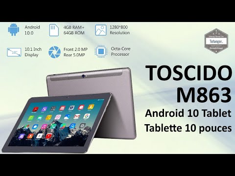 Tablette Tactile 10 Pouces, Android 10.0 Tablette, 4 Go RAM 64 Go ROM, 1280×800 IPS HD