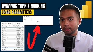 DYNAMIC TOPN Ranking using PARAMETERS / Let Users Control Top Values / Beginners Guide to Power BI