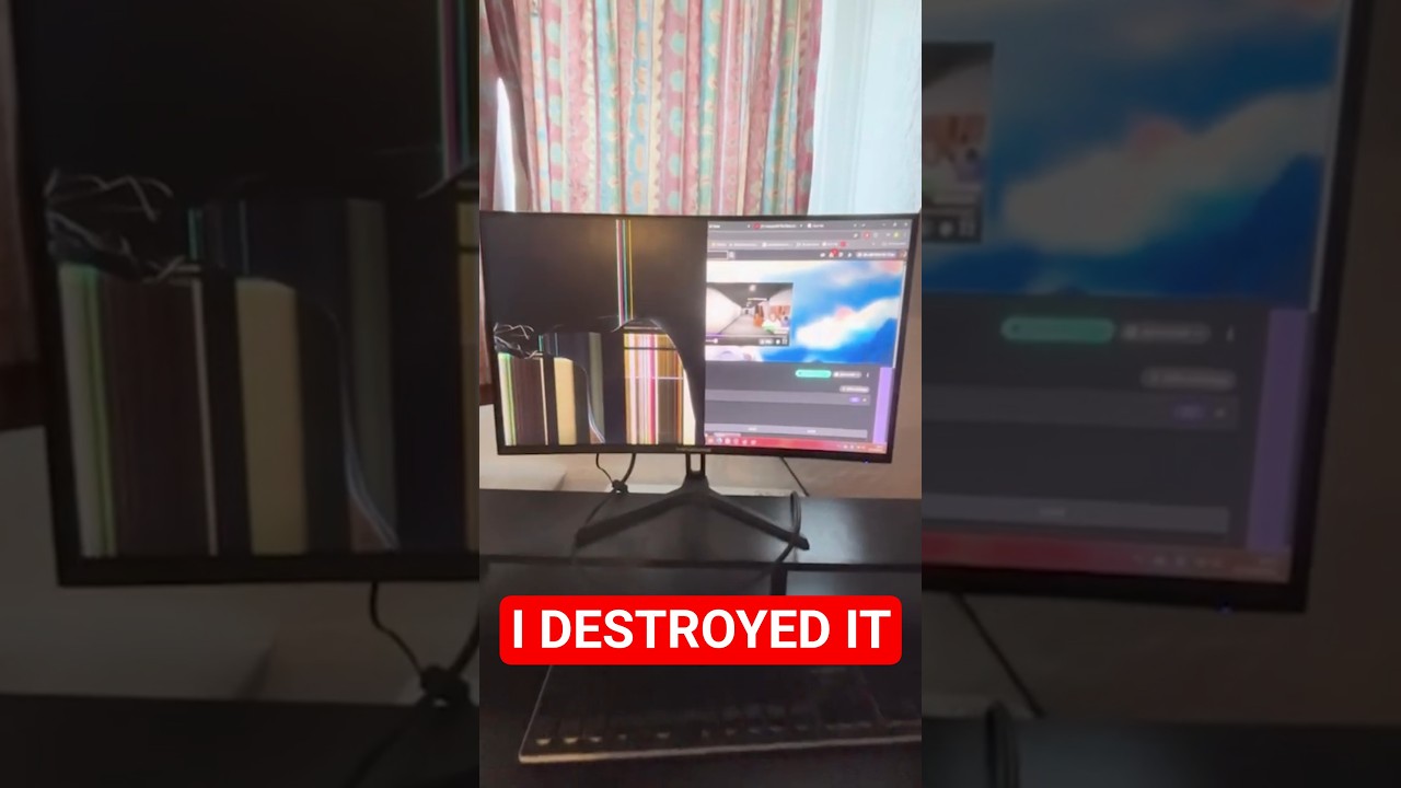 I destroyed a Twitch streamers monitor..
