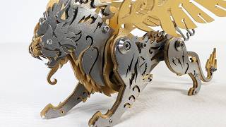 The 3 Lions , 3D Metal Puzzle | Magnetic Games