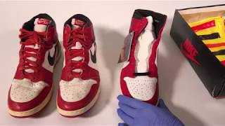 Comparing Michael Jordan’s Game Worn Nike Air Jordan 1 PEs With A $10,000 Deadstock Pair Of OG AJ1s
