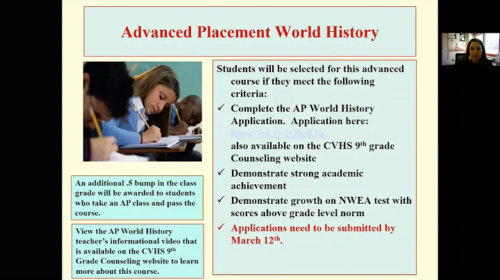 CVHS Incoming Freshmen/8th grade Parent Orientation video