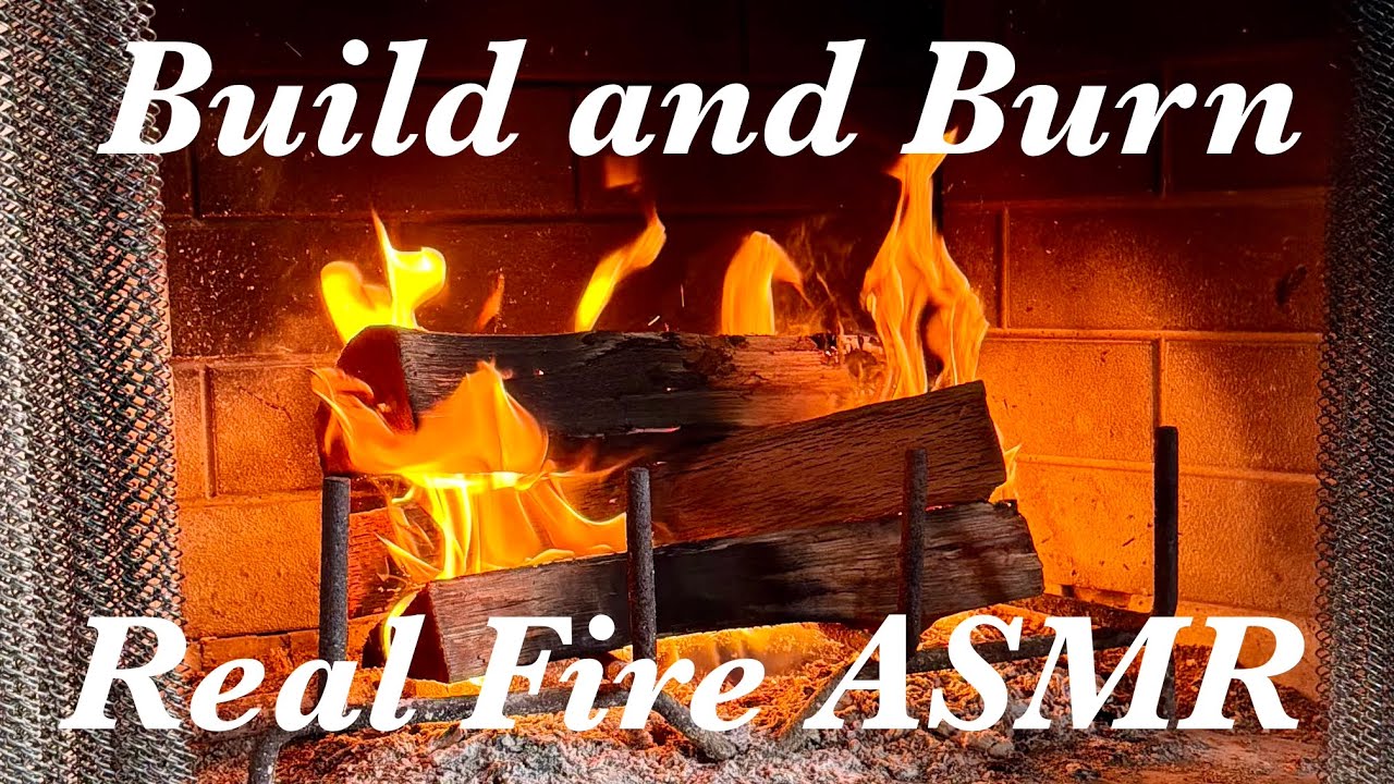 Real Fireplace ASMR: Full Fire Cycle | 26 Minutes of Flames, Crackles ...