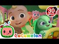 The fantasy animals bus  cocomelon  wheels on the bus songs  nursery rhymes for kids