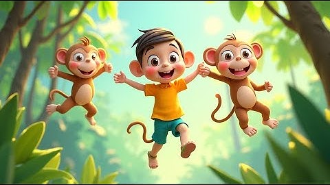Counting Monkeys on the Tree! | Fun Counting Song for Kids | Playful Learning Rhyme