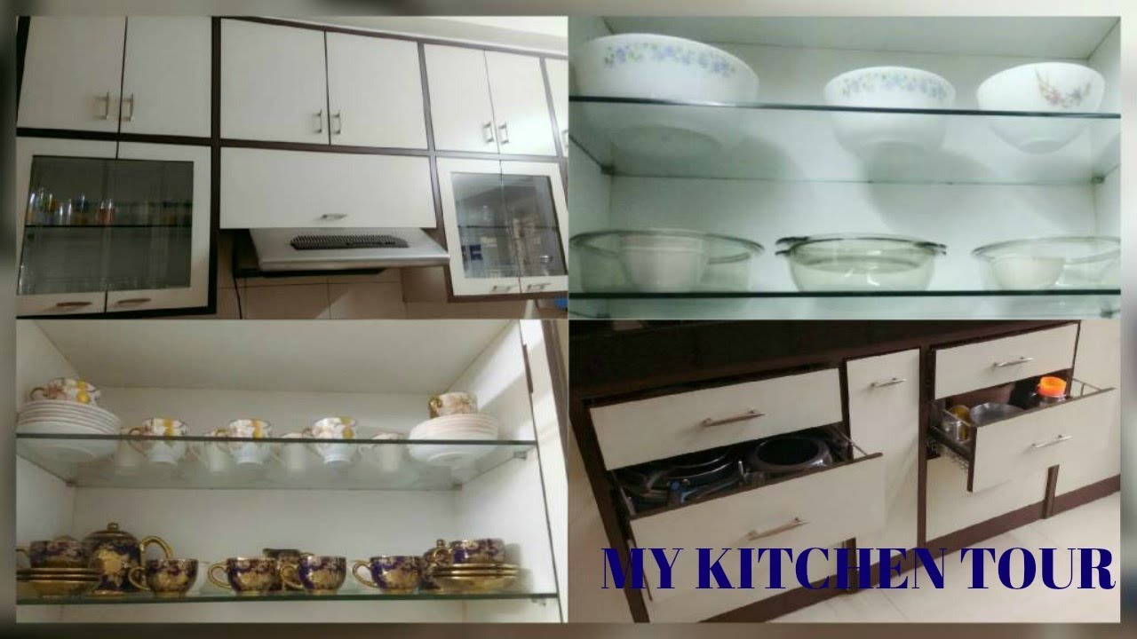 My Kitchen Tour (Indian Kitchen) How I Organise my Kitchen - YouTube