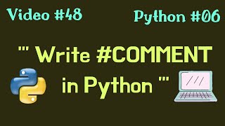 [Bengali] #06 Comment In Python || Importance Of Comment || Python Series