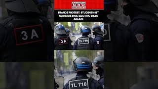 France: Students Set Garbage Bins, Electric Bikes Ablaze During Protest Over School Funding #shorts