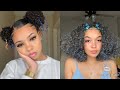 💚 CURLY NATURAL HAIRSTYLES W/ EDGES COMPILATION 💚