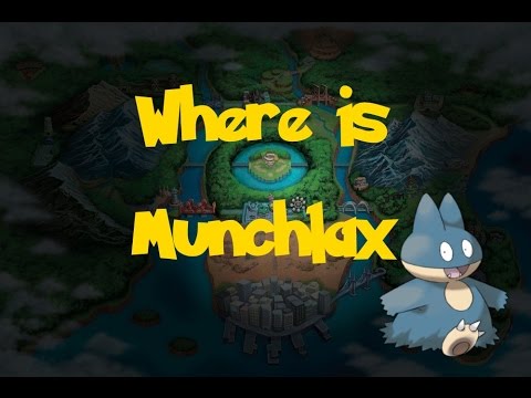 HOW TO GET MUNCHLAX ON POKEMON BLACK AND WHITE 