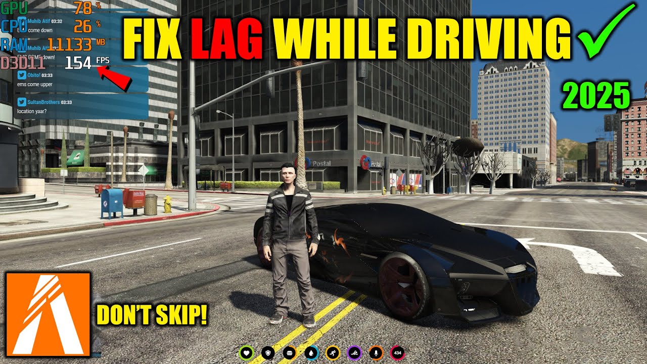 Fix Lag While Driving in FiveM (GTAV) With Proof Don't Skip! 2025 - YouTube