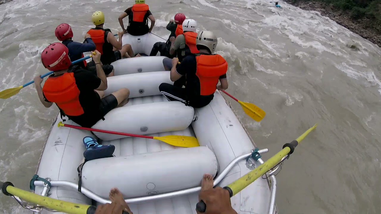 River Rafting Golf Course Rishikesh 24.10.2021 golf course Ganga river Rishikesh Highvolume rafting trip ...