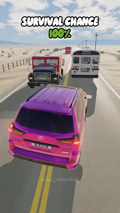 Survival chance test cars crashes #beamng #beamngcrashes #beamngdrive #game #gameplay