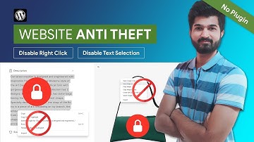 Disable Right Click and Text Selection in WordPress Woocommerce | No Copy and Paste | #wordpress