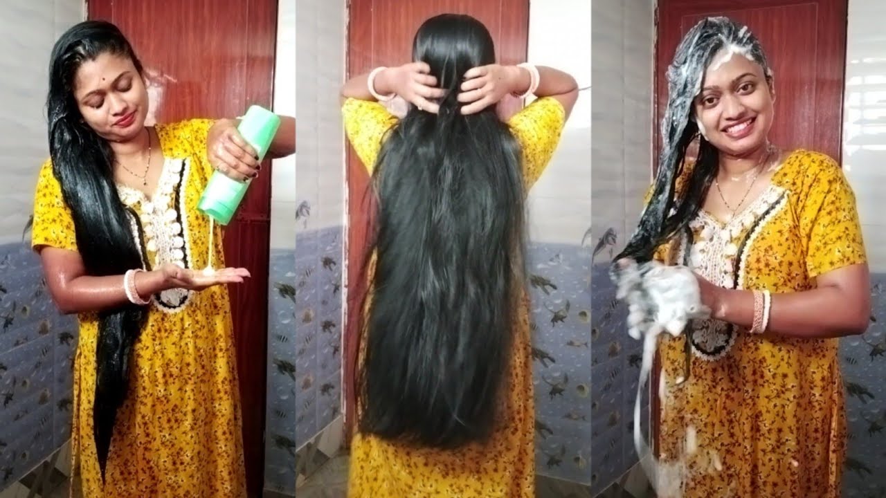 ভাইফোঁটা স্পেশাল হেয়ার ওয়াশ😂😂/Hair wash for festival /Requested video