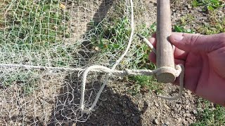 The effective way to make and set up a ground net trap