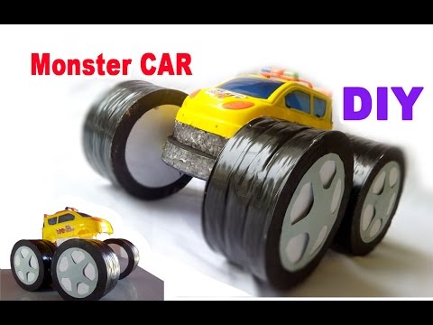 How To Make A Monster Car Using CD 4x2 Truck Very Easy For Kids