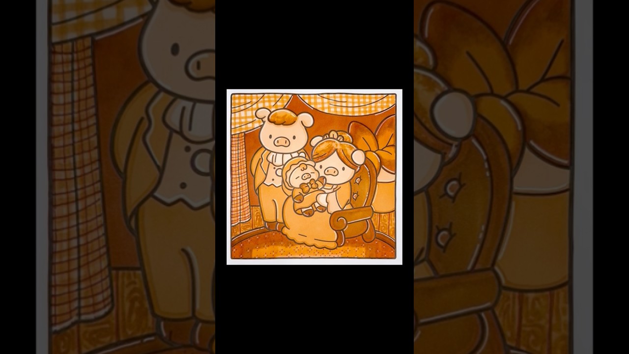 My first try at sepia - the perfect page for it! From Jade Summer’s Cozy Era’s book- a time lapse ❤️