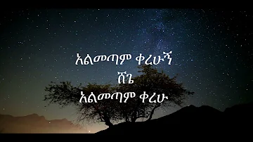ተሾመ ምትኩ (አልመጣም ቀረሁ ) Teshome mitku (almetam kerehu) With Lyrics