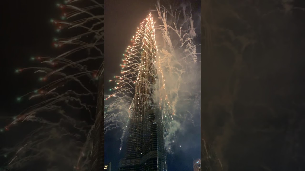 Burj Khalifa fire works 2020 YouTube
