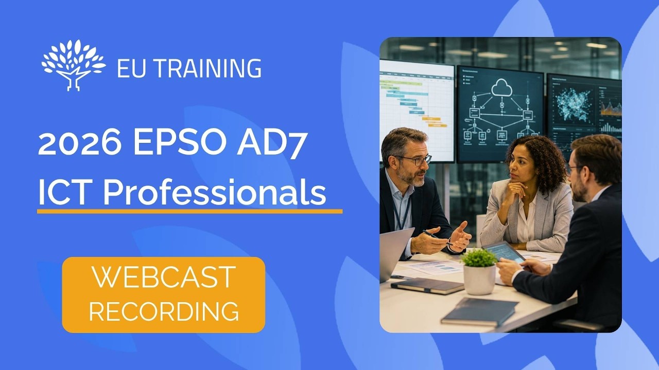2026 EPSO ICT Professionals | Competition Webcast