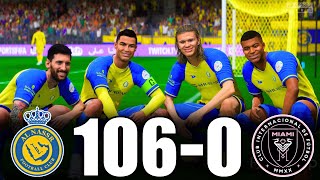 FIFA 23 | RONALDO, MESSI, MBAPPE, NEYMAR, ALLSTARS | AL-NASSR 106-0 INTER MIAMI | PS5 4K 60FPS