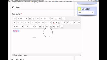 Using the Moodle Text Editor