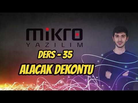 Mikro Yazılım Ön Muhasebe Ders 35 Alacak Dekontu