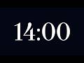 14 Minute Timer ⏳ with no music