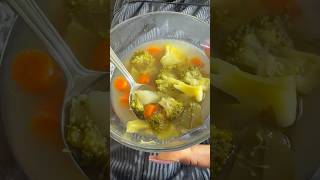Day 2 of breaking my fast, vegetable soup for afternoon/evening | #shorts #healthy #food